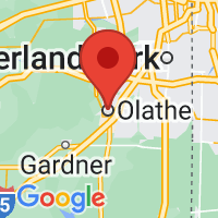 Map of Olathe, KS US